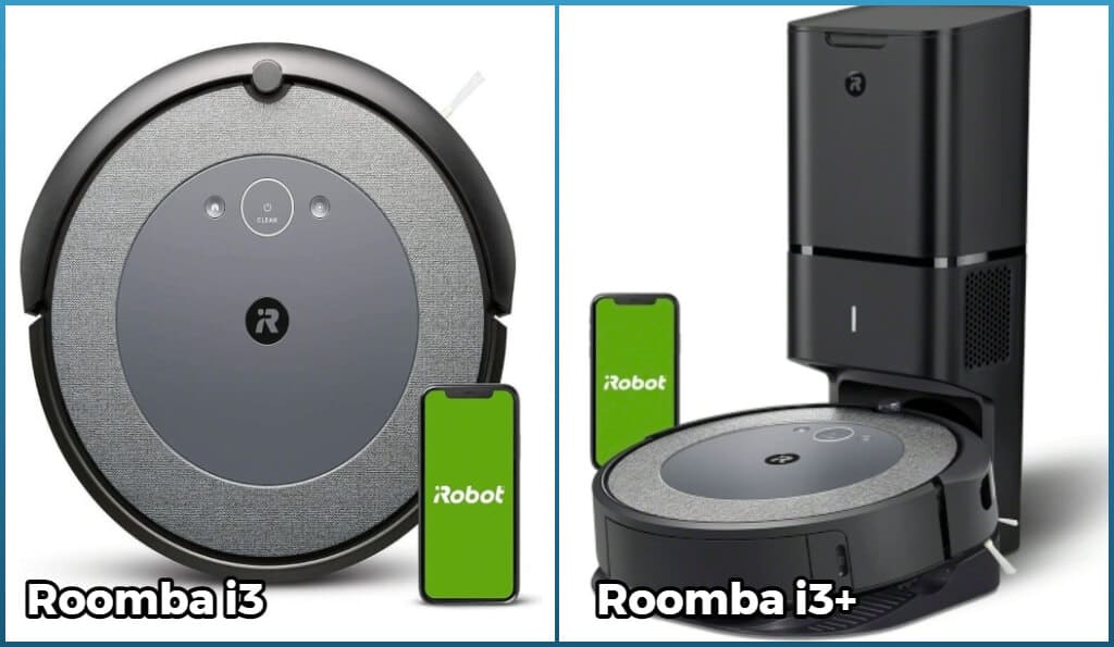 Comparison of Roomba i3 and i3 plus models