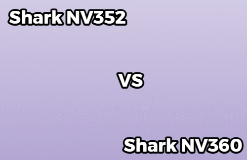Comparison of Shark Nv352 and NV360 models