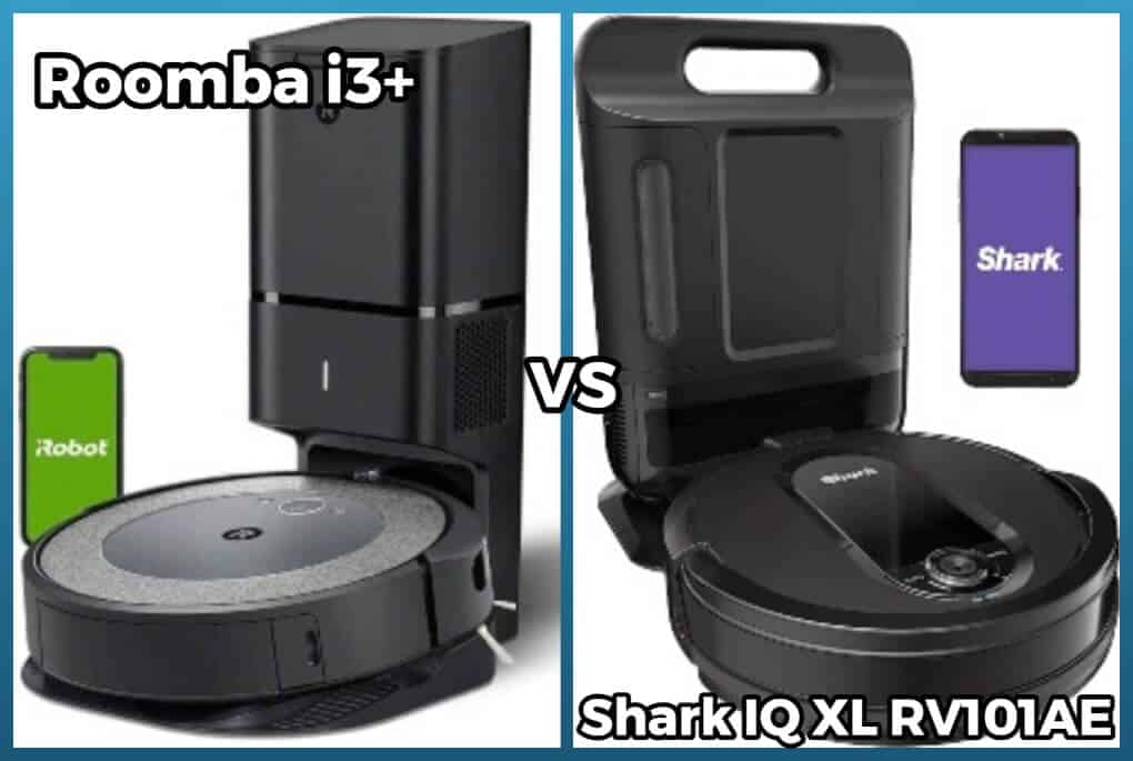 Comparison of shark iq and roomba i3 model