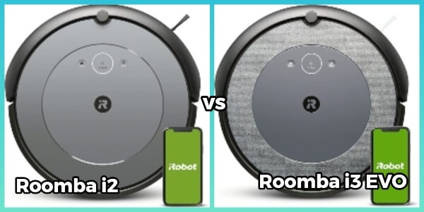 Roomba i2 and Roomba i3 EVO models comparison